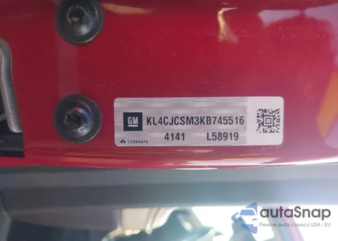 2019 Buick Encore Fwd Essence из США, поврежденный, VIN KL4CJCSM3KB745516